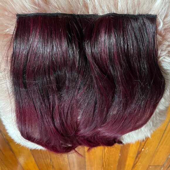 BNWT Hairdo 16" Black Plum Ombre One piece hair extension - Picture 6 of 8